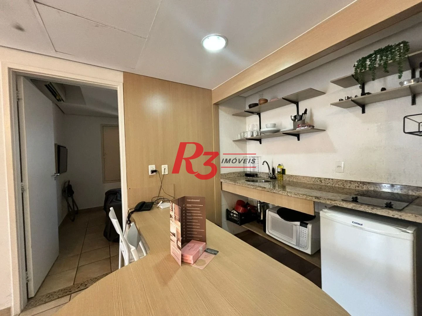 Flat frente Mar com 2 dormitórios à venda, 56 m² por R$ 585.000 - Boqueirão - Santos/SP