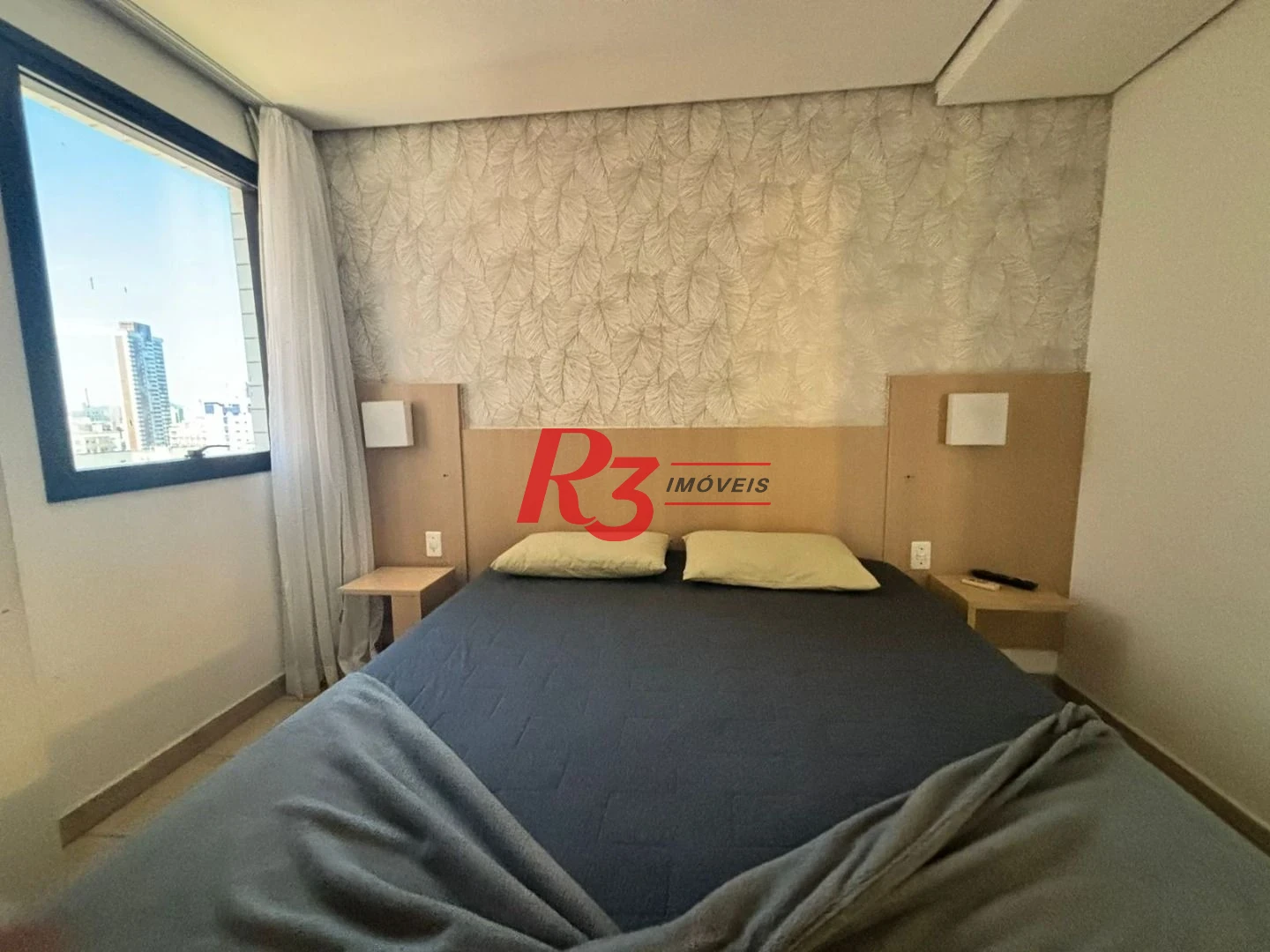 Flat frente Mar com 2 dormitórios à venda, 56 m² por R$ 585.000 - Boqueirão - Santos/SP