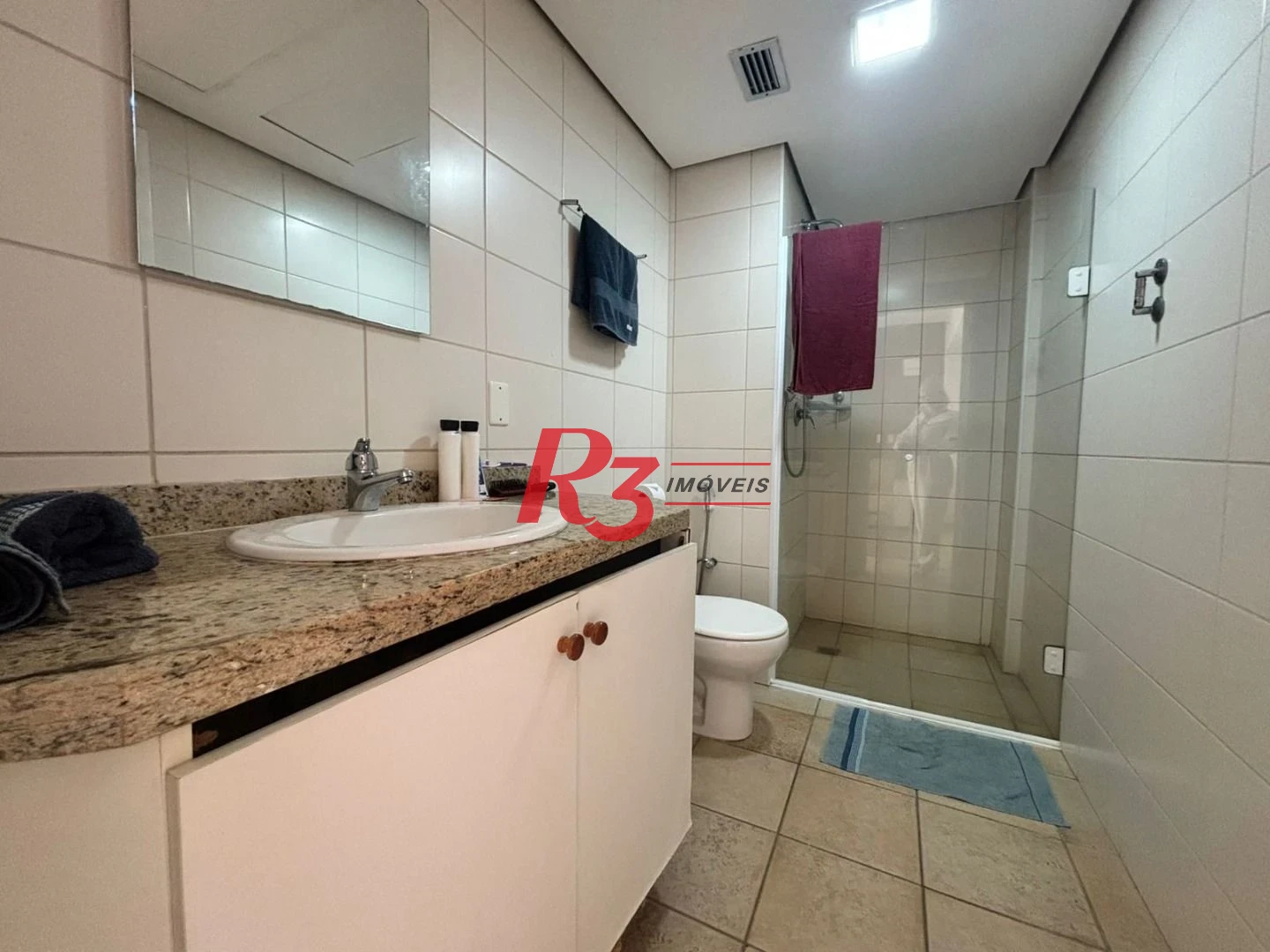 Flat frente Mar com 2 dormitórios à venda, 56 m² por R$ 585.000 - Boqueirão - Santos/SP