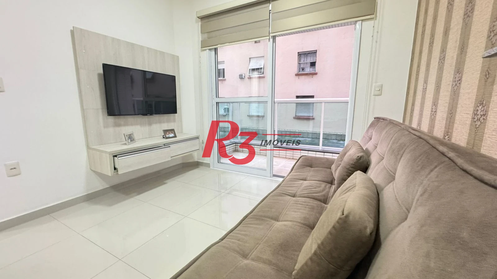 Apartamento com 1 dormitório à venda, 72 m² por R$ 615.000,00 - Boqueirão - Santos/SP