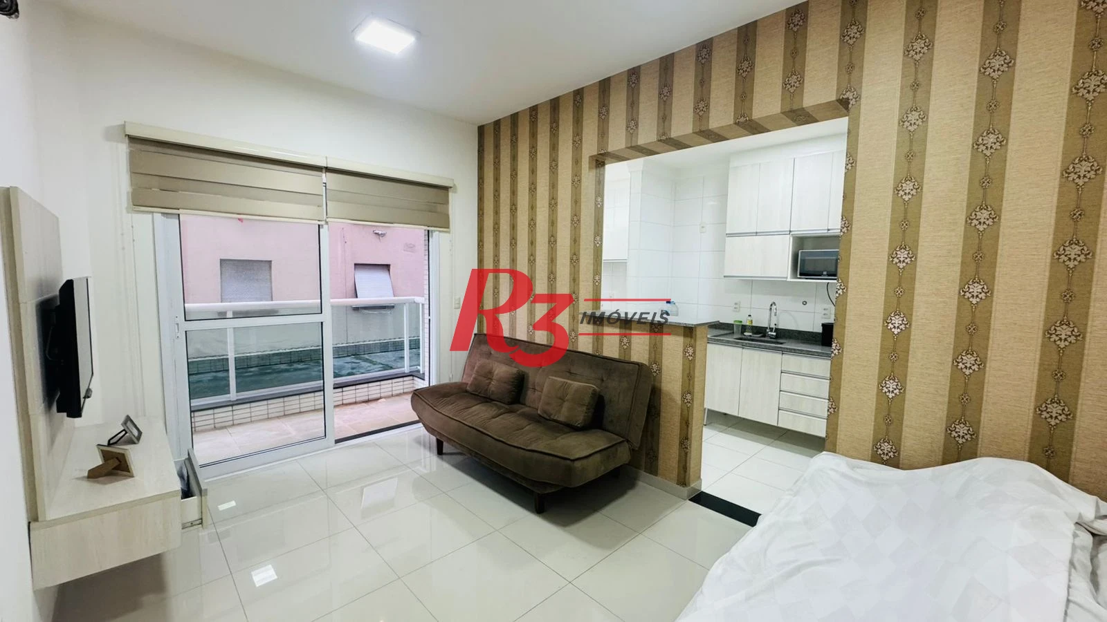 Apartamento com 1 dormitório à venda, 72 m² por R$ 615.000,00 - Boqueirão - Santos/SP