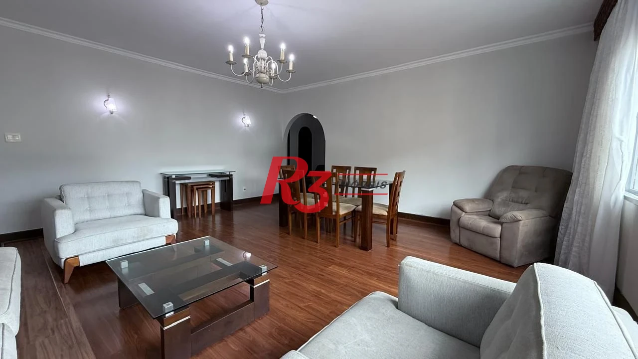 Apartamento com 3 dormitórios para alugar, 183 m² por R$ 7.500,00/mês - Boqueirão - Santos/SP