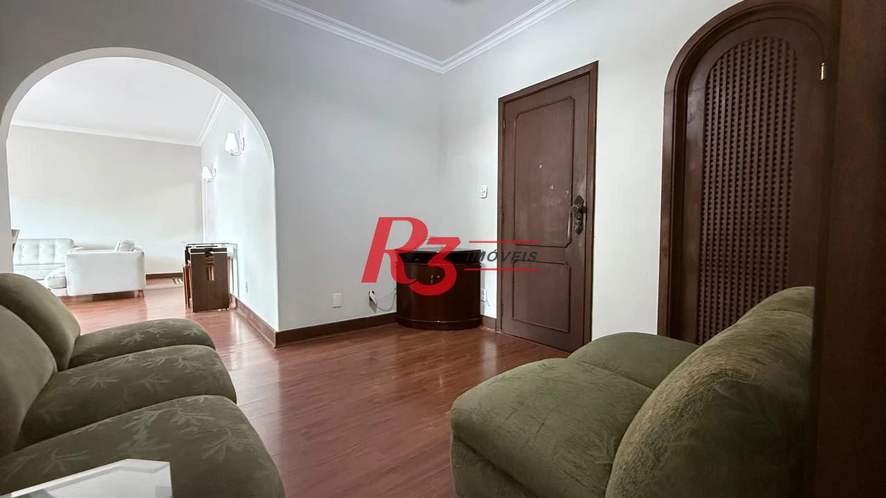 Apartamento com 3 dormitórios para alugar, 183 m² por R$ 7.500,00/mês - Boqueirão - Santos/SP