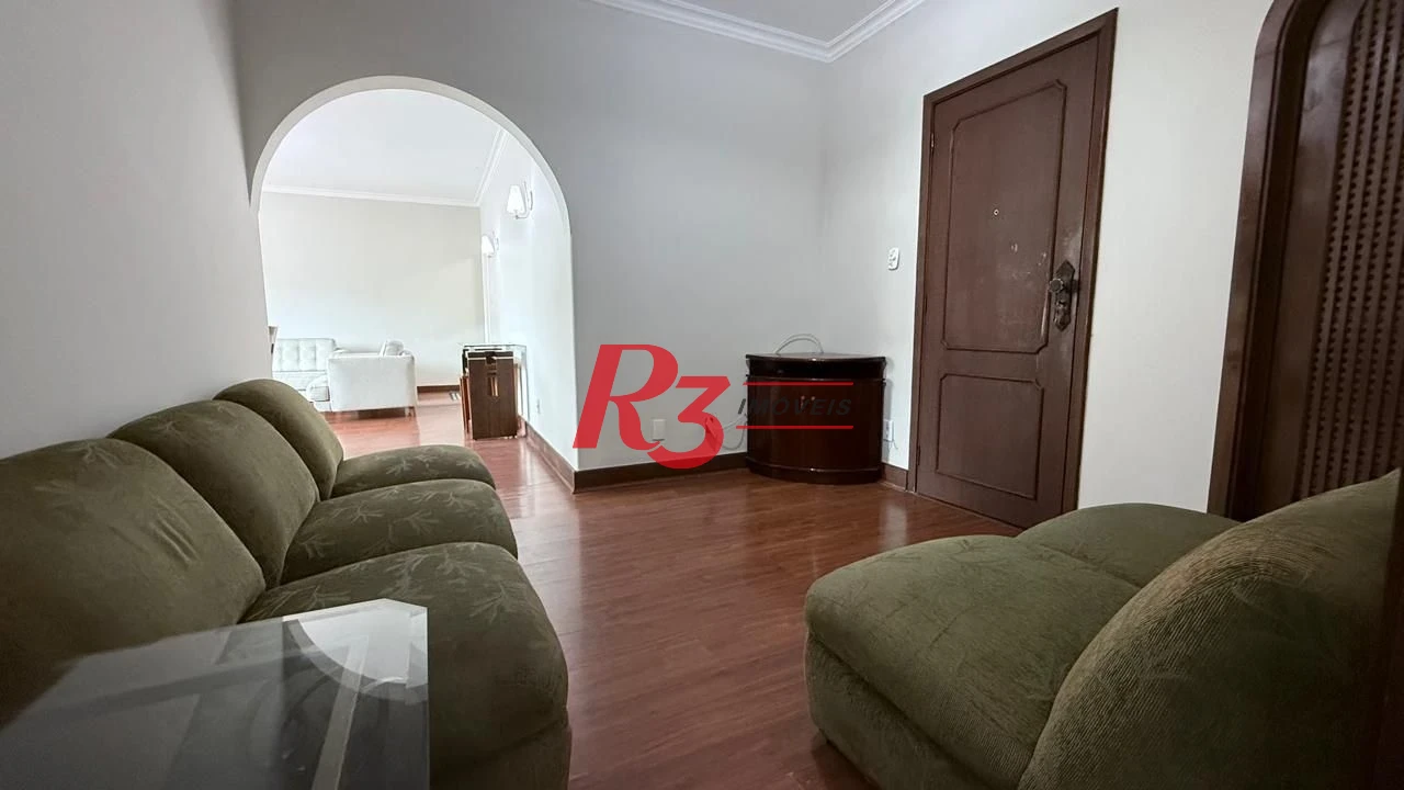 Apartamento com 3 dormitórios para alugar, 183 m² por R$ 7.500,00/mês - Boqueirão - Santos/SP