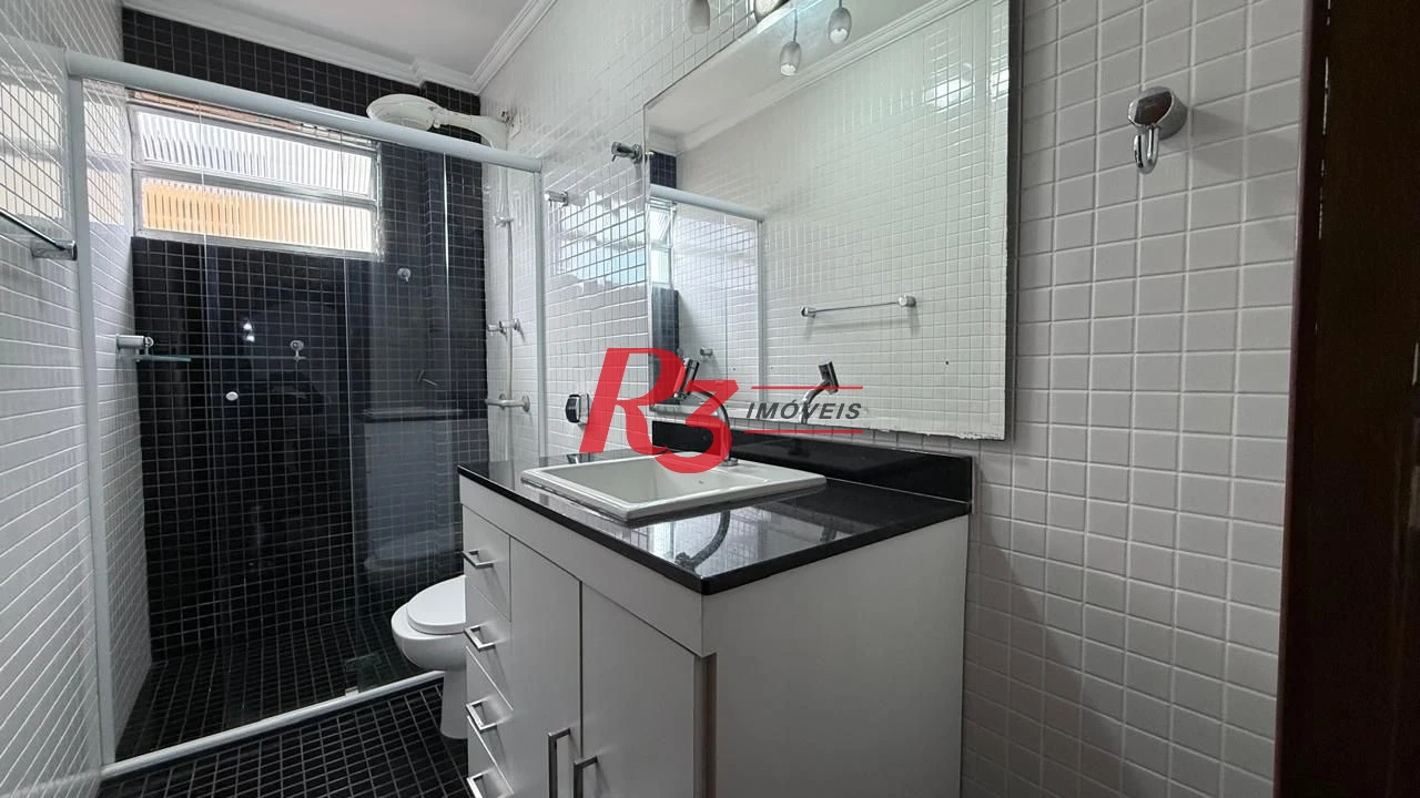 Apartamento com 3 dormitórios para alugar, 183 m² por R$ 7.500,00/mês - Boqueirão - Santos/SP
