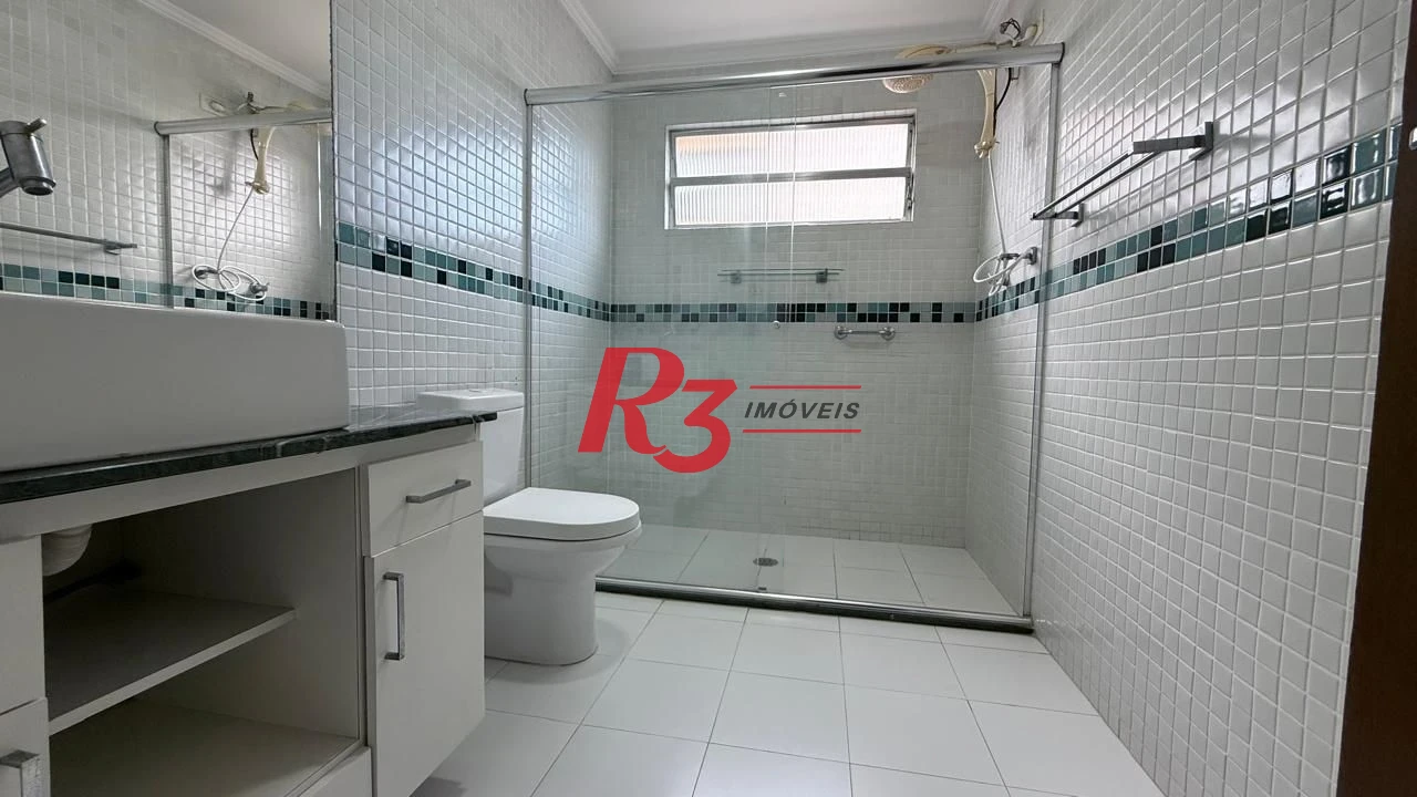 Apartamento com 3 dormitórios para alugar, 183 m² por R$ 7.500,00/mês - Boqueirão - Santos/SP