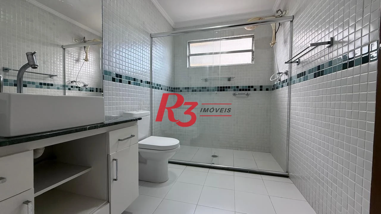 Apartamento com 3 dormitórios para alugar, 183 m² por R$ 7.500,00/mês - Boqueirão - Santos/SP