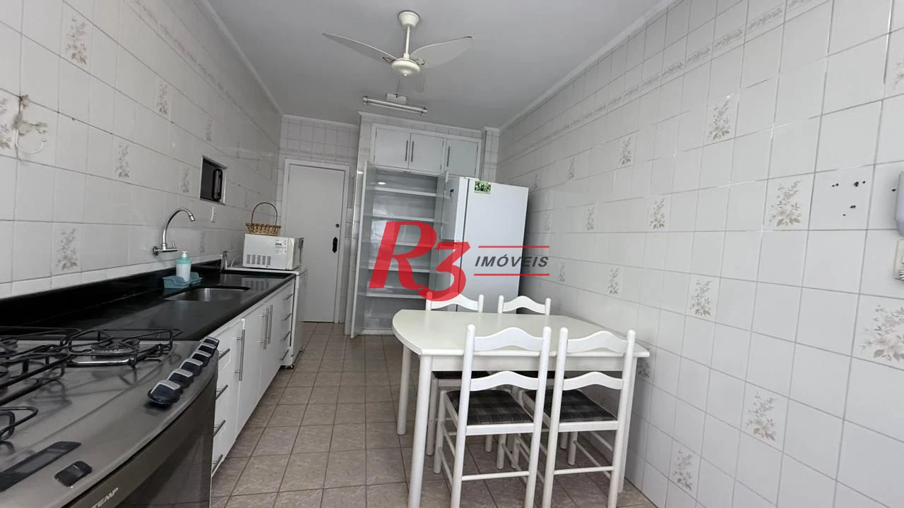 Apartamento com 3 dormitórios para alugar, 183 m² por R$ 7.500,00/mês - Boqueirão - Santos/SP