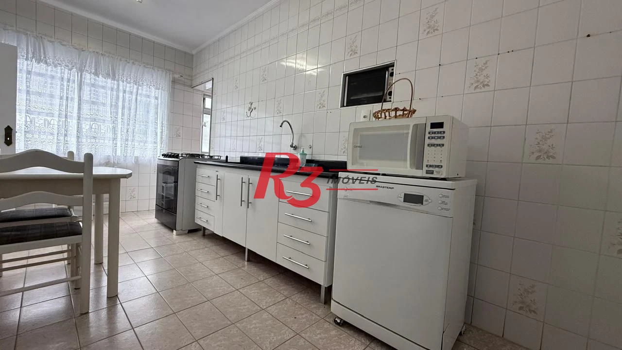 Apartamento com 3 dormitórios para alugar, 183 m² por R$ 7.500,00/mês - Boqueirão - Santos/SP