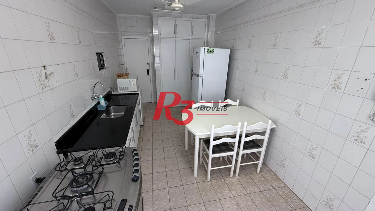 Apartamento com 3 dormitórios para alugar, 183 m² por R$ 7.500,00/mês - Boqueirão - Santos/SP