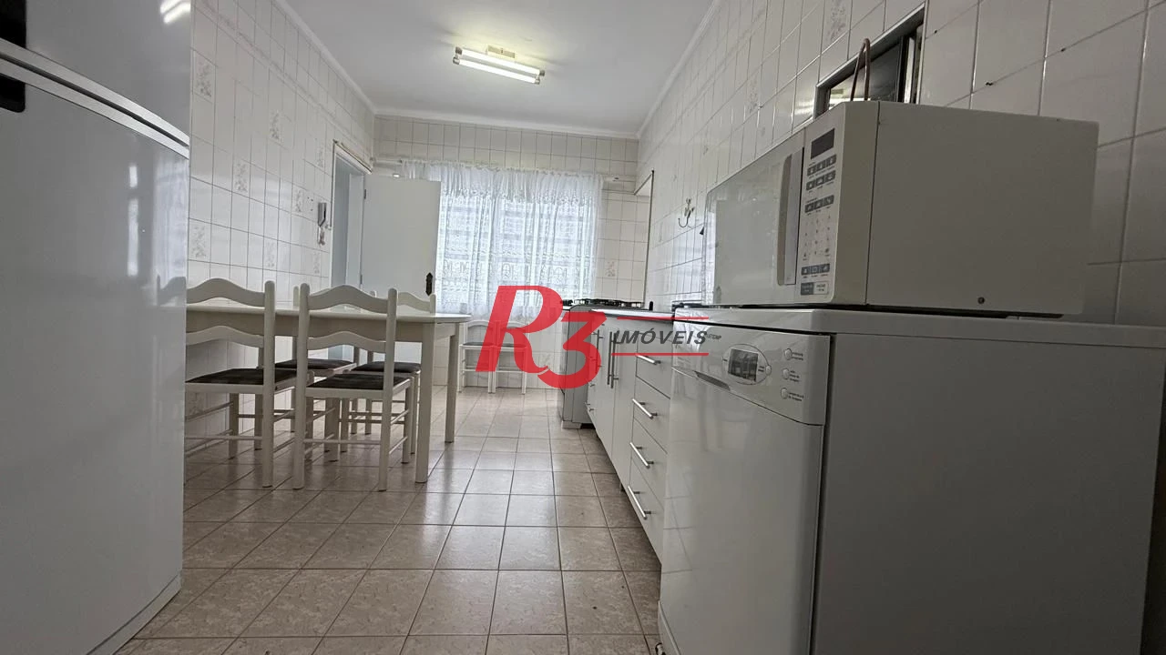 Apartamento com 3 dormitórios para alugar, 183 m² por R$ 7.500,00/mês - Boqueirão - Santos/SP