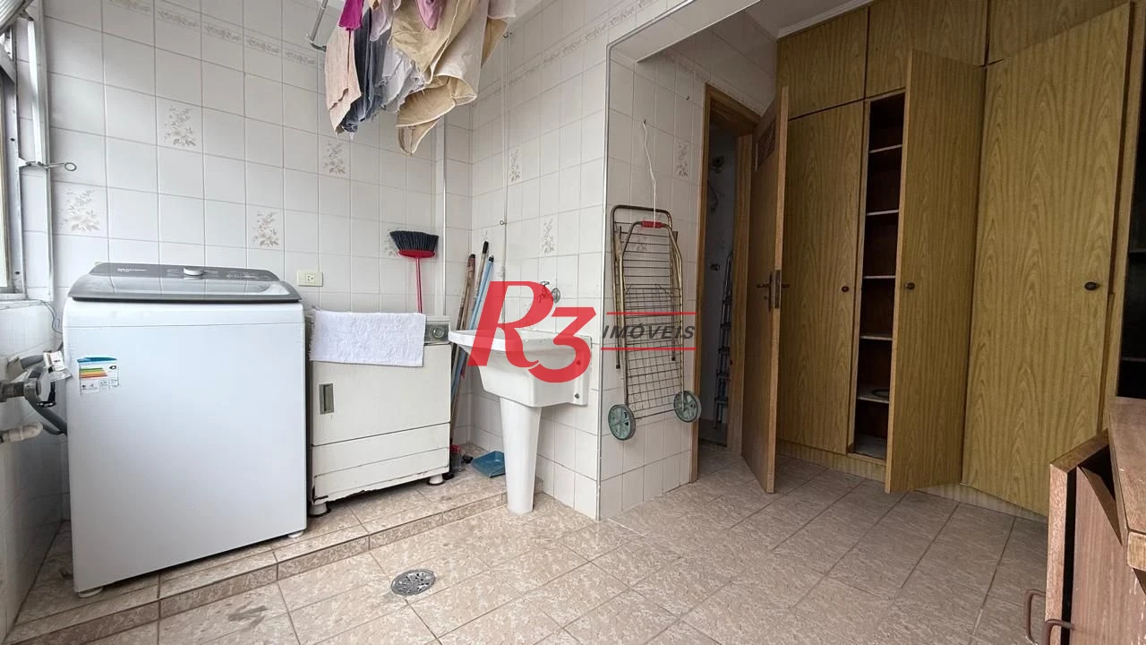 Apartamento com 3 dormitórios para alugar, 183 m² por R$ 7.500,00/mês - Boqueirão - Santos/SP