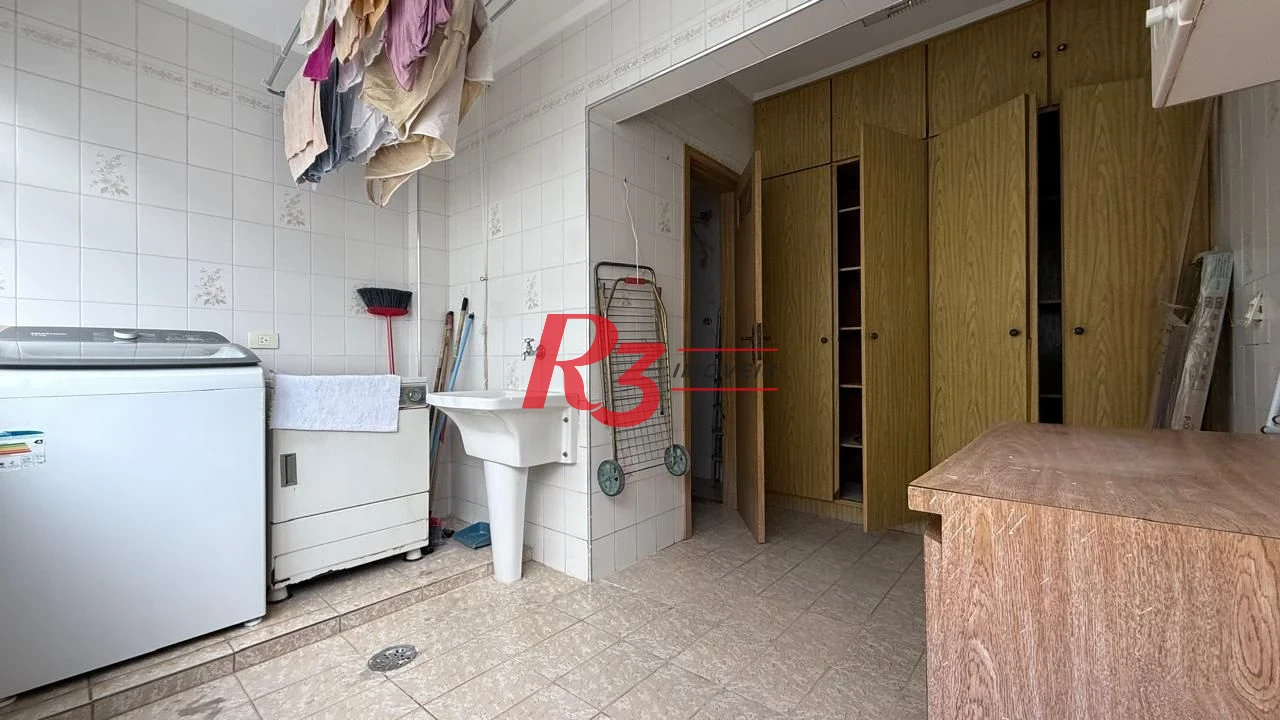 Apartamento com 3 dormitórios para alugar, 183 m² por R$ 7.500,00/mês - Boqueirão - Santos/SP