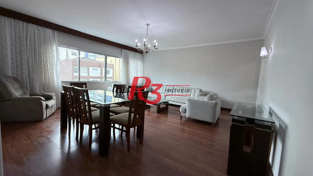 Apartamento com 3 dormitórios para alugar, 183 m² por R$ 7.500,00/mês - Boqueirão - Santos/SP