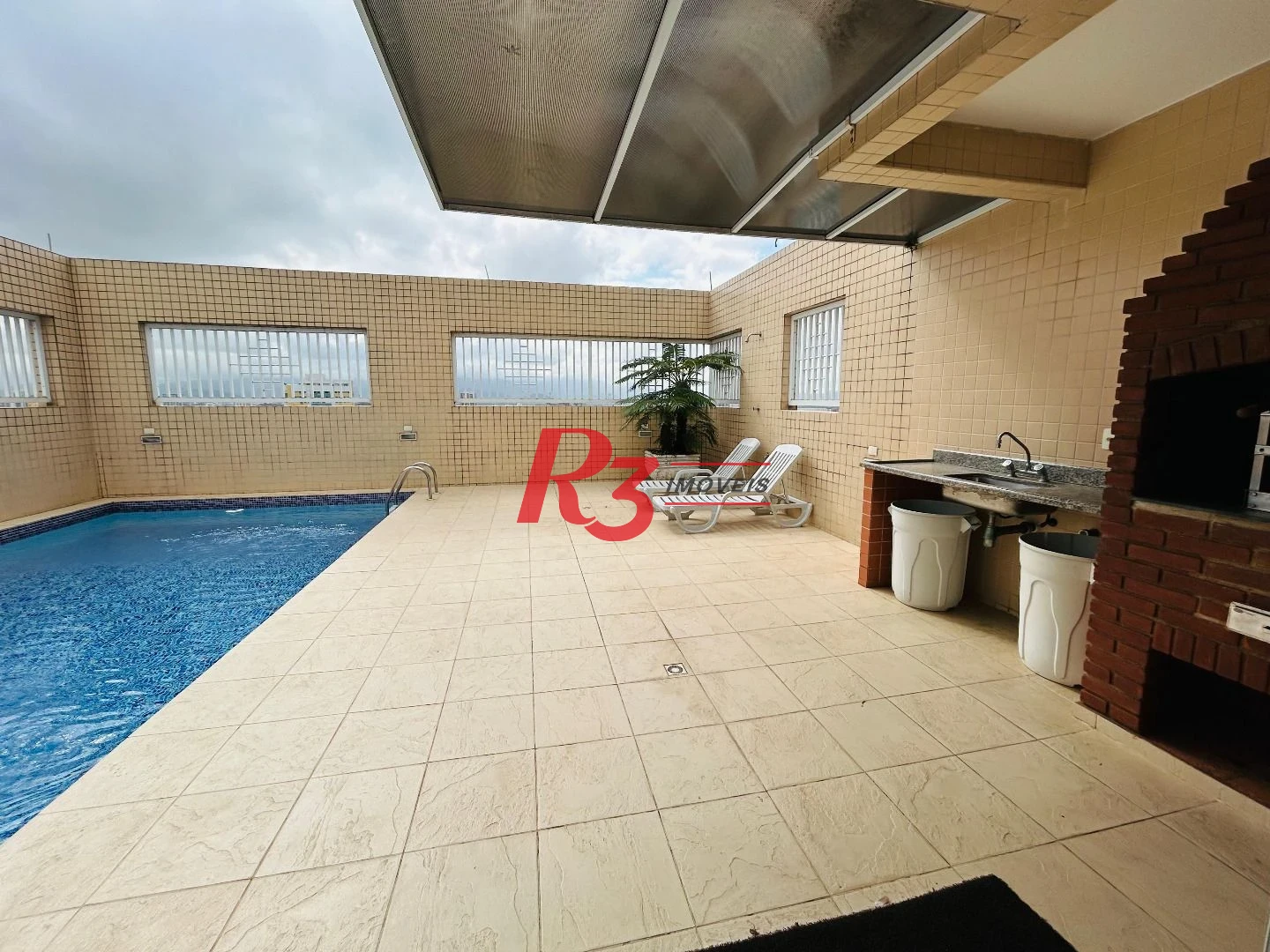 Apartamento com 3 dormitórios à venda, 138 m² por R$ 1.350.000 - Boqueirão - Santos/SP