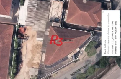 Terreno à venda, 1722 m² por R$ 8.650.000,00 - Marapé - Santos/SP