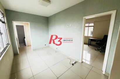Sala para alugar, 60 m² por R$ 3.000,00/mês - Boqueirão - Santos/SP