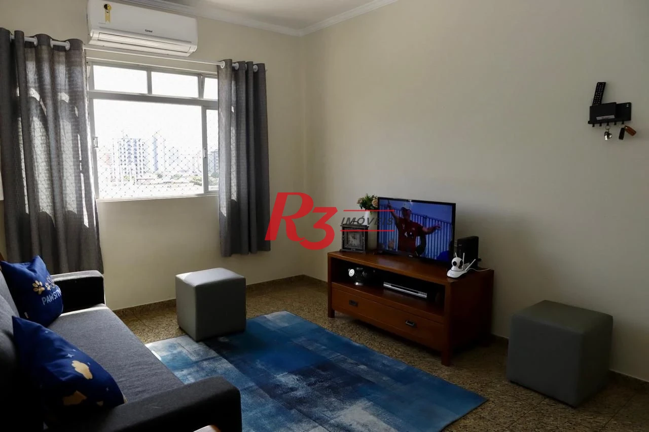 Apartamento à Venda, 2 dormitórios Vista Livre, Ambientes Reformados, Terraço para Lazer e Localização Privilegiada Embaré