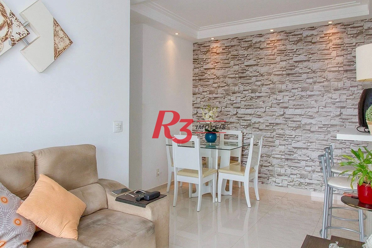 Apartamento com 2 dormitórios à venda, 70 m² por R$ 550.000,00 - Vila Matias - Santos/SP