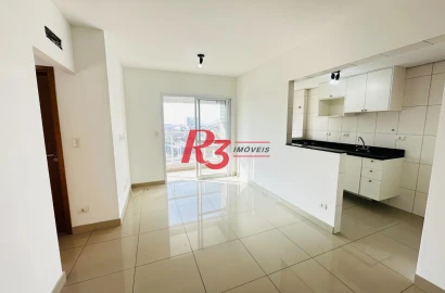 Apartamento com 2 dormitórios para alugar, 59 m² por R$ 5.143,03/mês - Vila Matias - Santos/SP