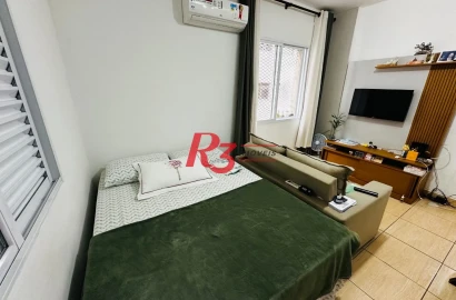 Apartamento com 1 dormitório à venda, 38 m² por R$ 300.000,00 - José Menino - Santos/SP