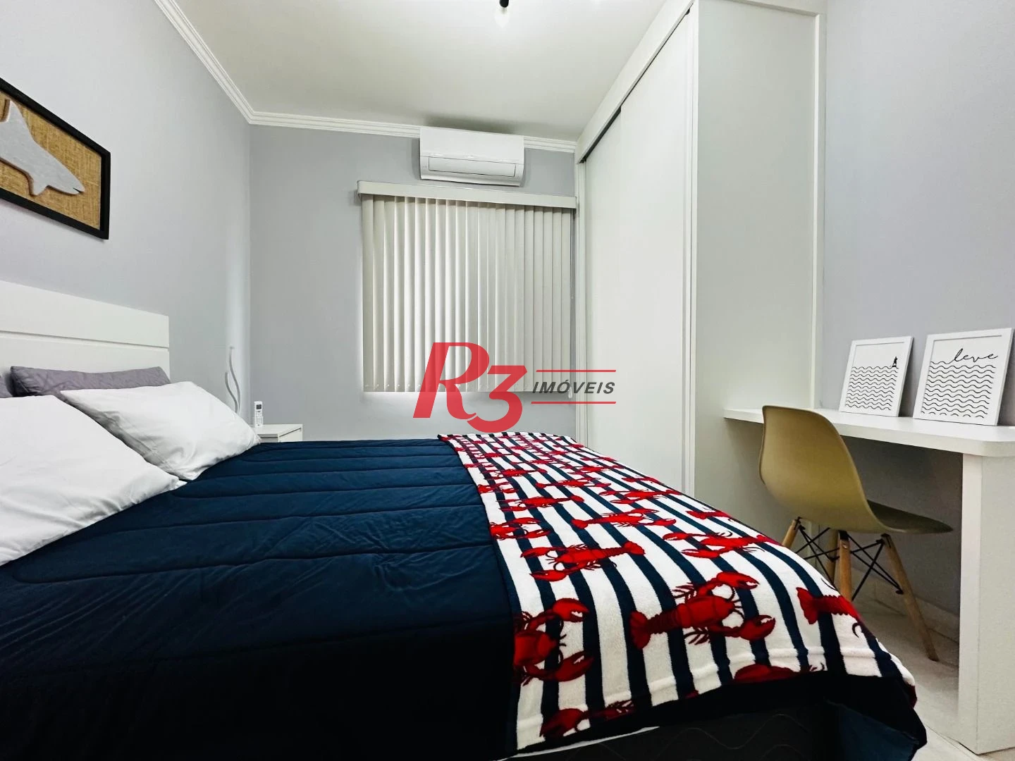 Apartamento com 1 dormitório à venda, 60 m² por R$ 460.000,00 - Gonzaga - Santos/SP
