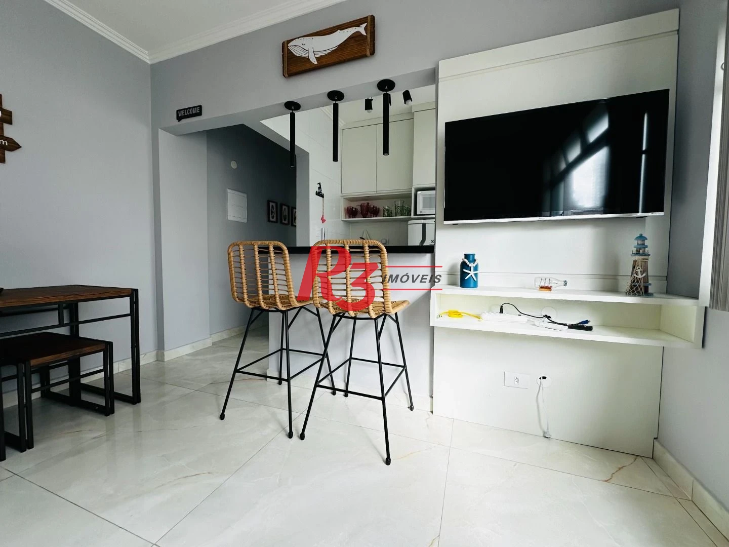Apartamento com 1 dormitório à venda, 60 m² por R$ 460.000,00 - Gonzaga - Santos/SP