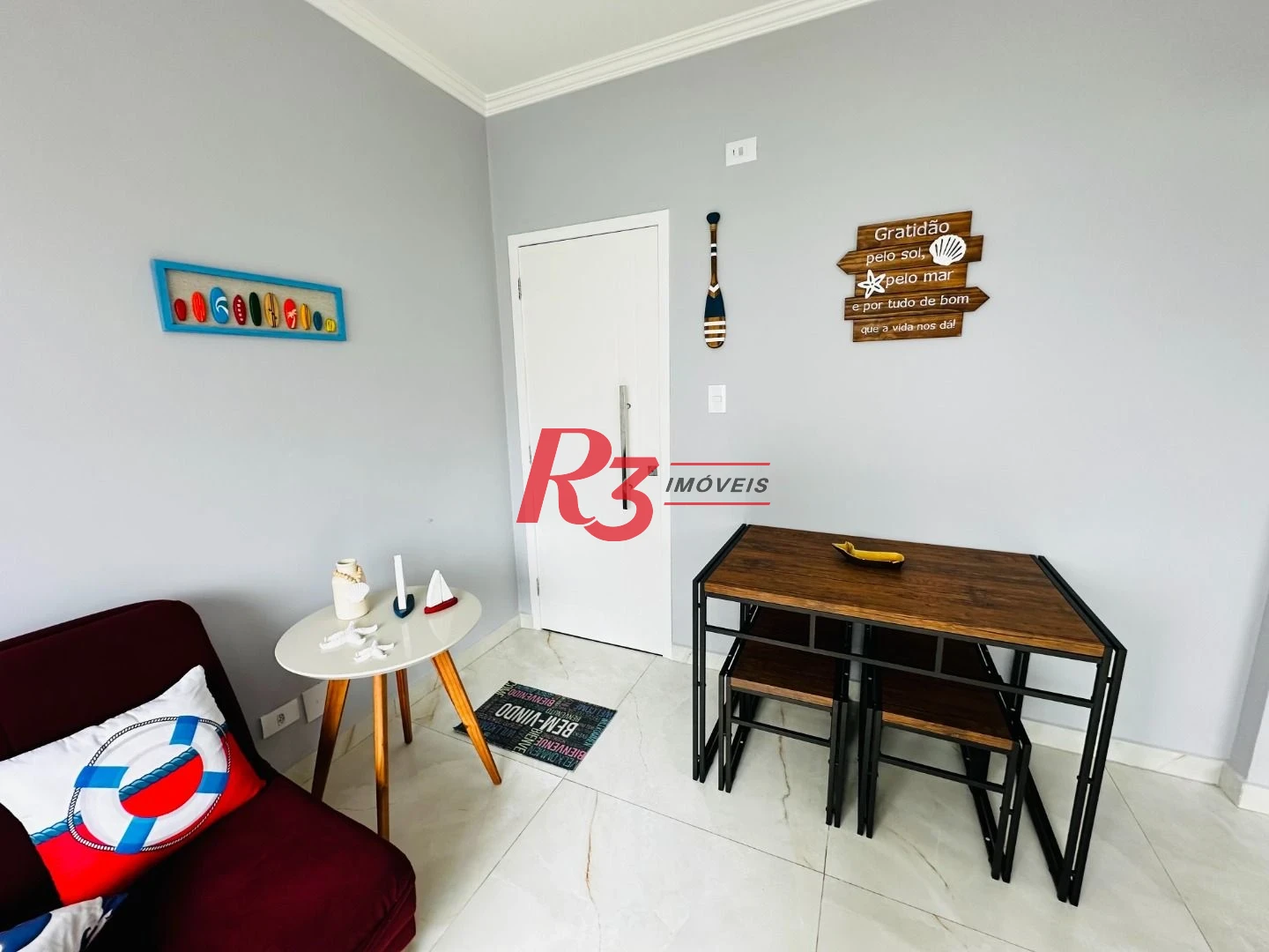 Apartamento com 1 dormitório à venda, 60 m² por R$ 460.000,00 - Gonzaga - Santos/SP