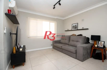 Apartamento com 2 dormitórios à venda, 115 m² por R$ 550.000,00 - Embaré - Santos/SP