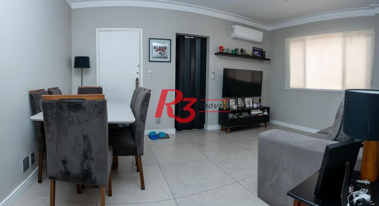 Apartamento com 2 dormitórios à venda, 94 m² por R$ 480.000,00 - Embaré - Santos/SP