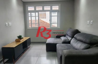 Apartamento com 2 dormitórios para alugar, 70 m² por R$ 3.500,02/mês - Embaré - Santos/SP