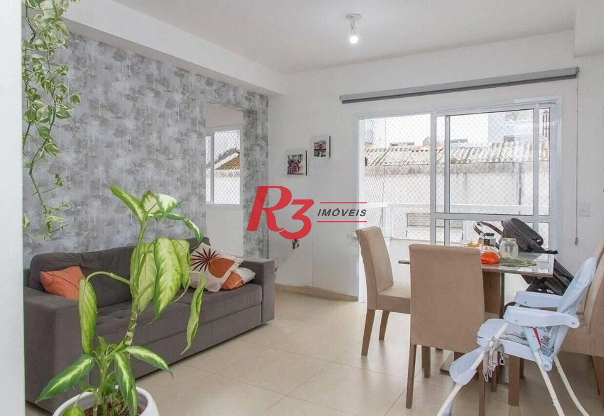 Apartamento com 2 dormitórios à venda, 72 m² por R$ 680.000,00 - José Menino - Santos/SP