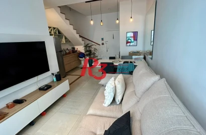 Apartamento no Loft Santos com 2 dormitórios à venda, 83 m² por R$ 800.000 - Gonzaga - Santos/SP