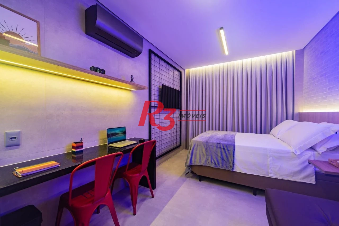 Kitnet com 1 dormitório à venda, 28 m² por R$ 375.000,00 - José Menino - Santos/SP