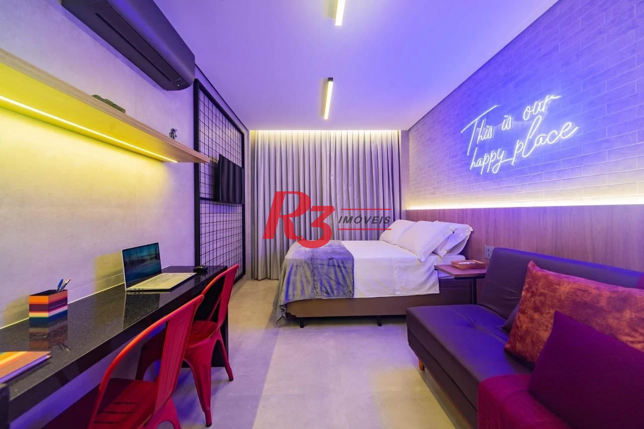 Kitnet com 1 dormitório à venda, 28 m² por R$ 375.000,00 - José Menino - Santos/SP