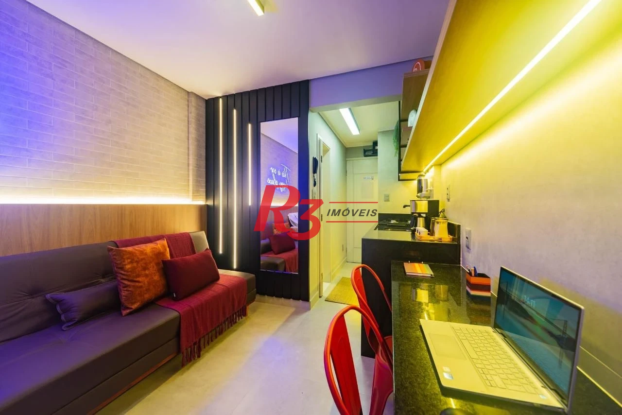 Kitnet com 1 dormitório à venda, 28 m² por R$ 375.000,00 - José Menino - Santos/SP