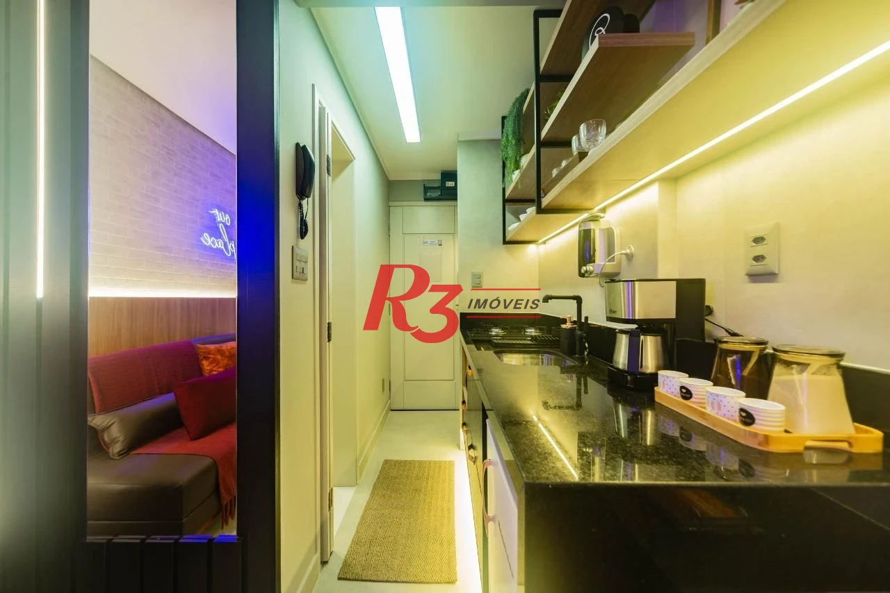 Kitnet com 1 dormitório à venda, 28 m² por R$ 375.000,00 - José Menino - Santos/SP