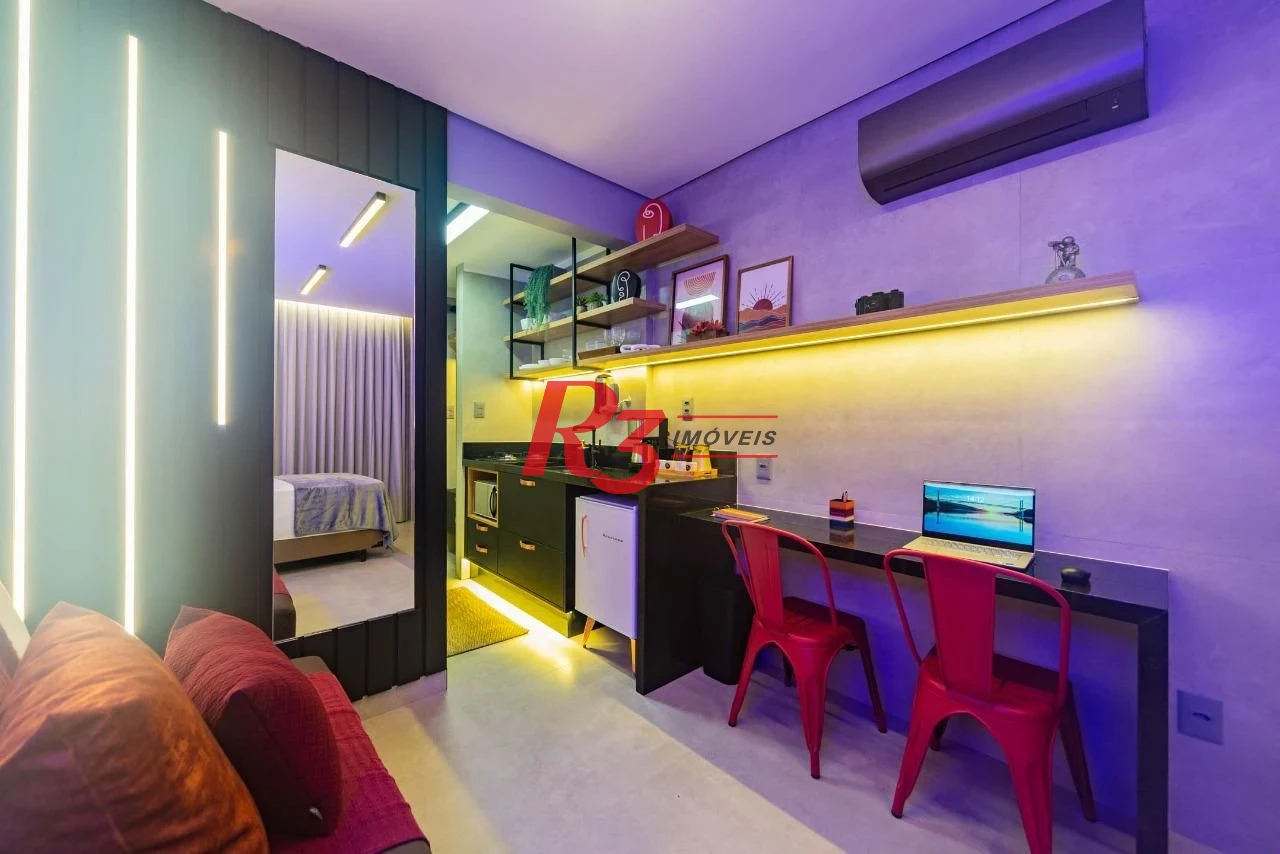 Kitnet com 1 dormitório à venda, 28 m² por R$ 375.000,00 - José Menino - Santos/SP
