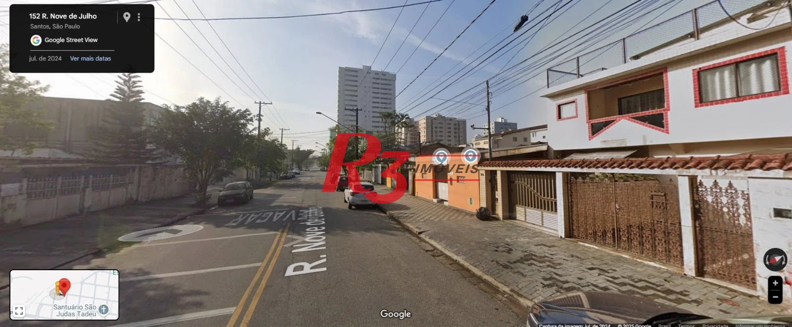 Terreno à venda, 208 m² por R$ 615.000,00 - Marapé - Santos/SP
