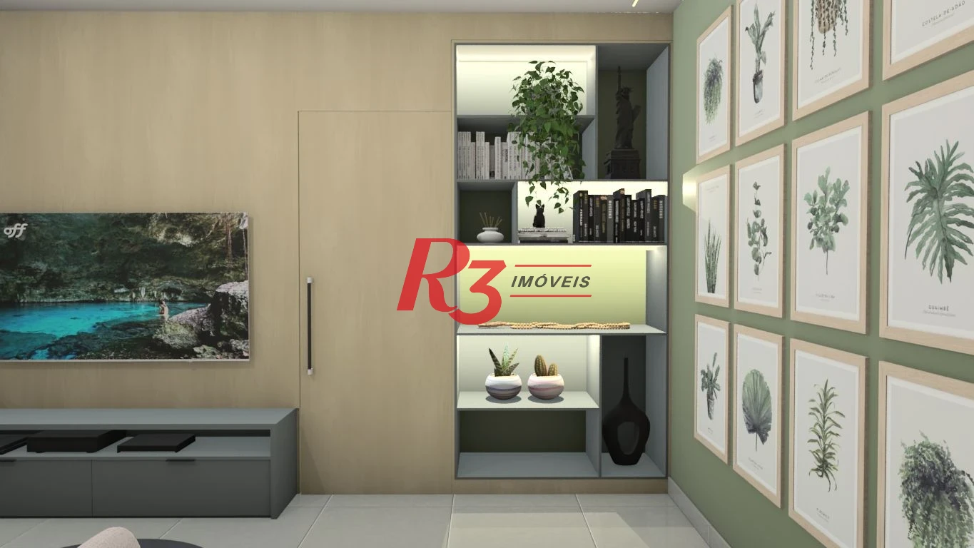 Apartamento com 2 dormitórios para alugar, 65 m² por R$ 7.000,01/mês - Ponta da Praia - Santos/SP