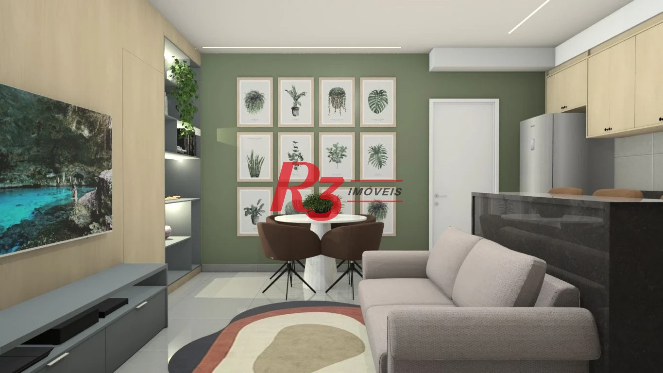 Apartamento com 2 dormitórios para alugar, 65 m² por R$ 7.000,01/mês - Ponta da Praia - Santos/SP