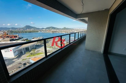 Apartamento com 2 dormitórios para alugar, 65 m² por R$ 7.000,00/mês - Ponta da Praia - Santos/SP