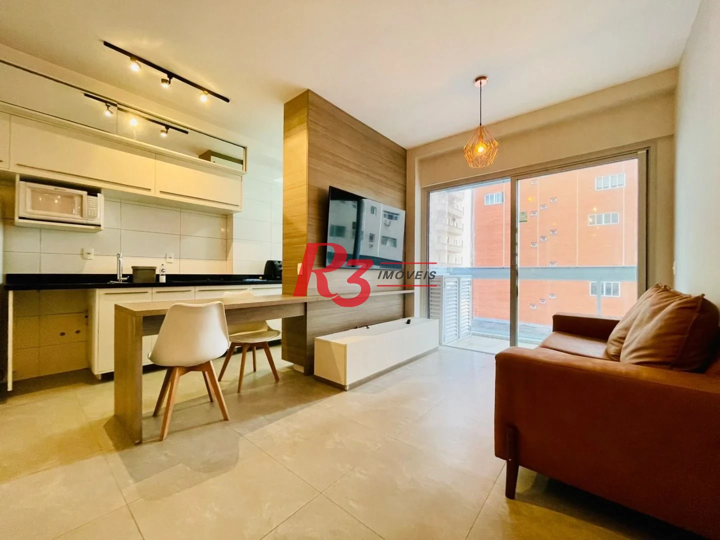 Apartamento com 1 dormitório à venda, 46 m² por R$ 690.000,00 - Boqueirão - Santos/SP