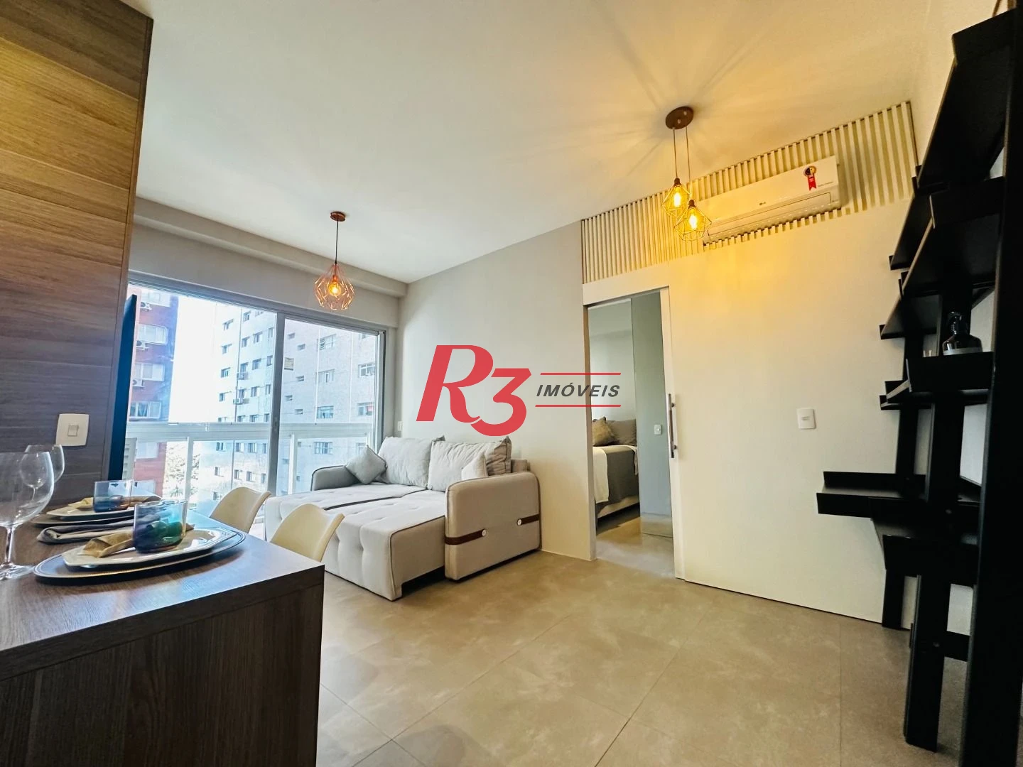 Apartamento com 1 dormitório à venda, 46 m² por R$ 750.000,00 - Boqueirão - Santos/SP