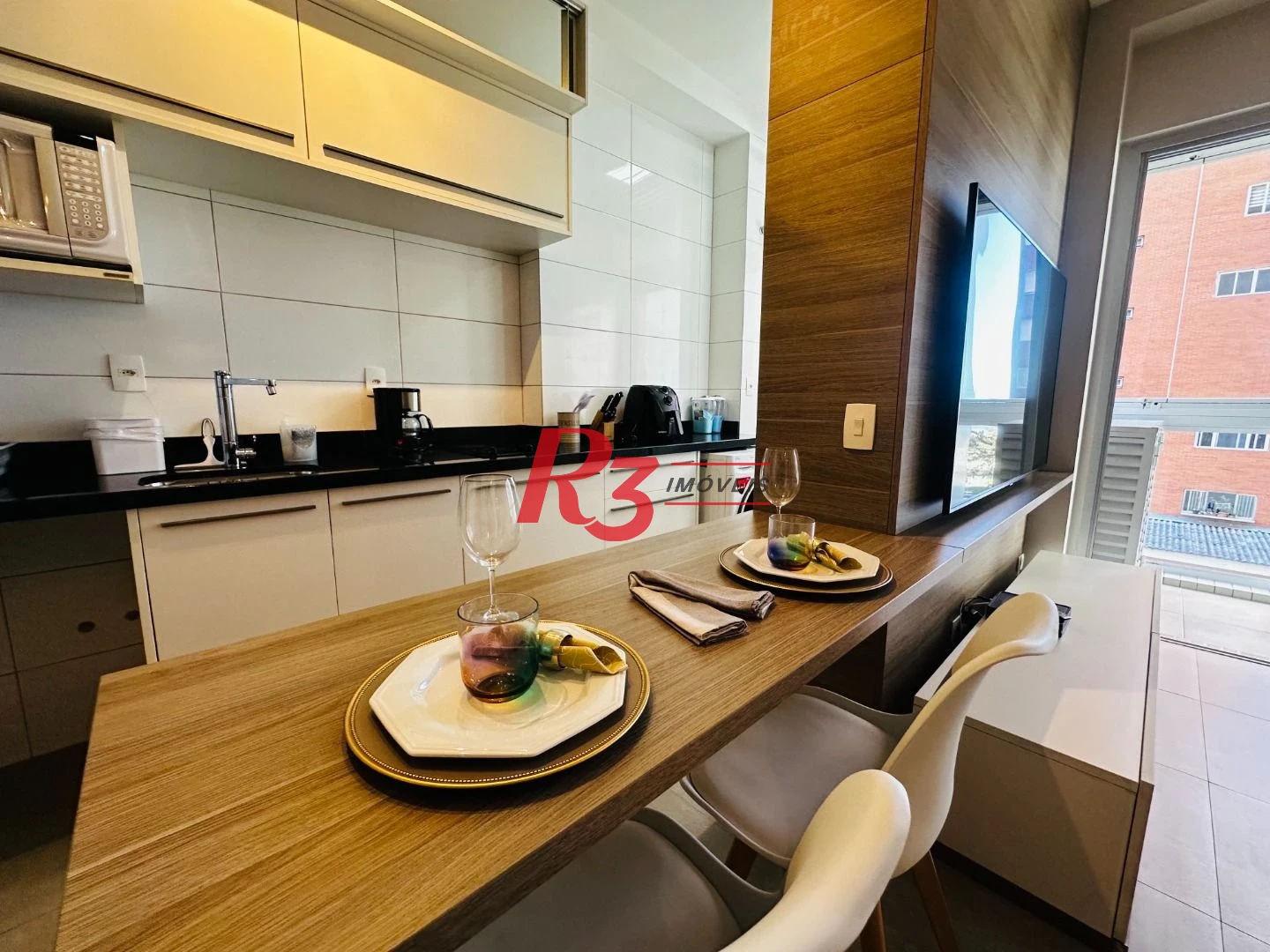Apartamento com 1 dormitório à venda, 46 m² por R$ 750.000,00 - Boqueirão - Santos/SP