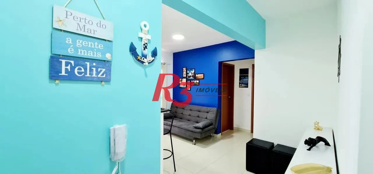 Apartamento com 1 dormitório à venda, 43 m² por R$ 500.000,00 - Balneário Pires - Praia Grande/SP