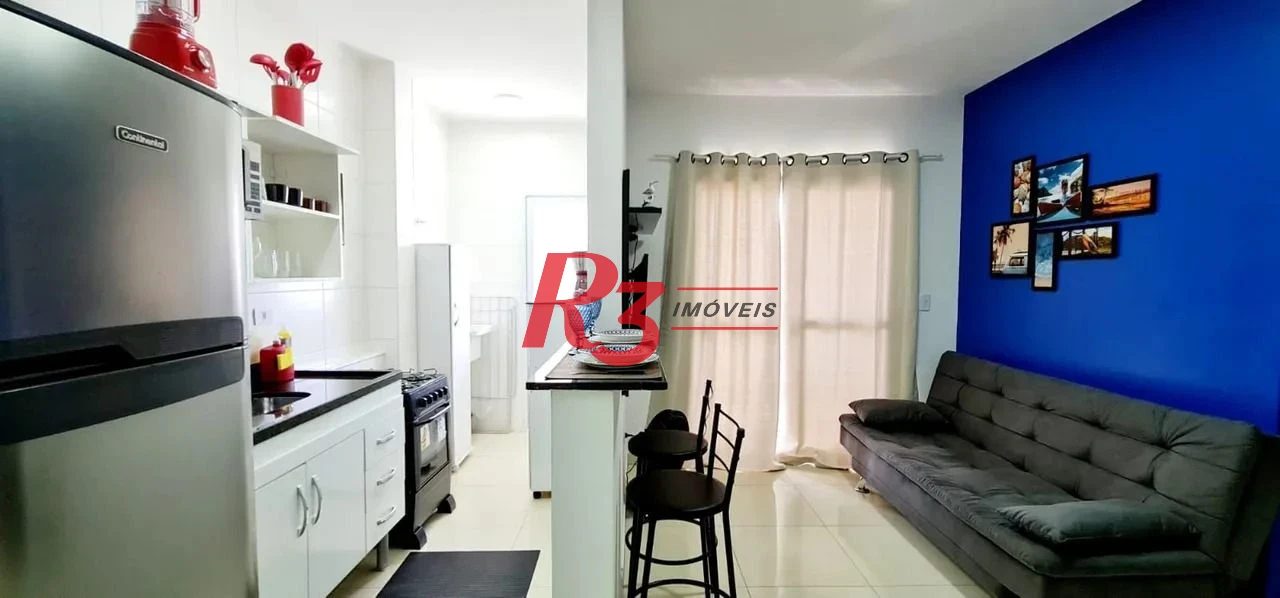 Apartamento com 1 dormitório à venda, 43 m² por R$ 500.000,00 - Balneário Pires - Praia Grande/SP