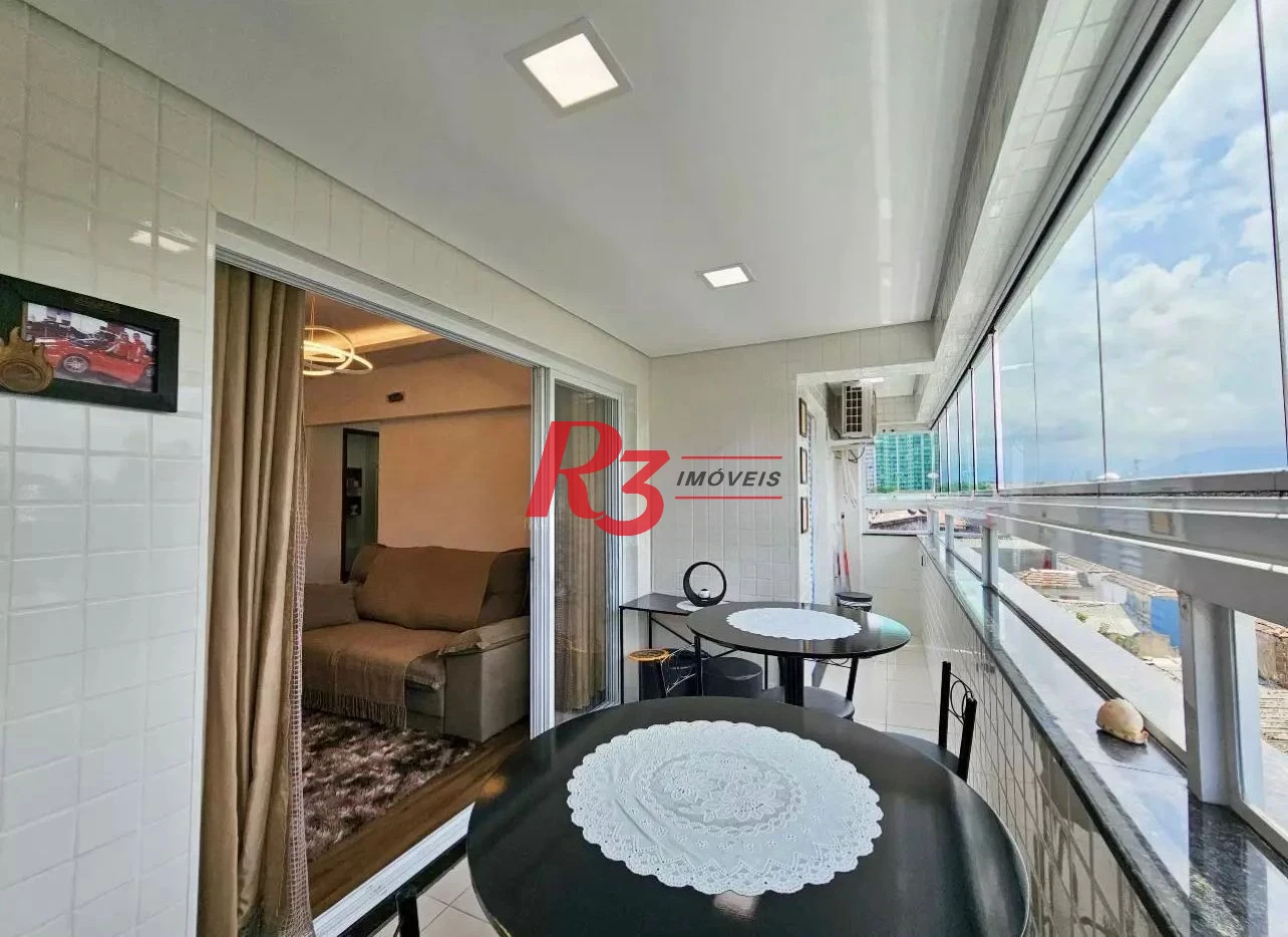 Apartamento com 2 dormitórios à venda, 72 m² por R$ 702.000,00 - Macuco - Santos/SP