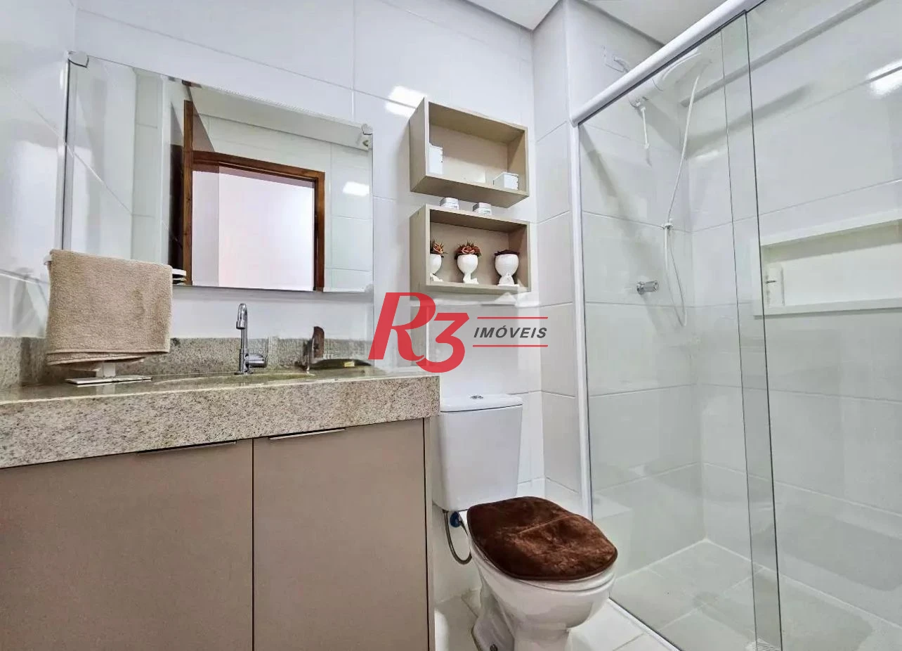 Apartamento com 2 dormitórios à venda, 72 m² por R$ 702.000,00 - Macuco - Santos/SP