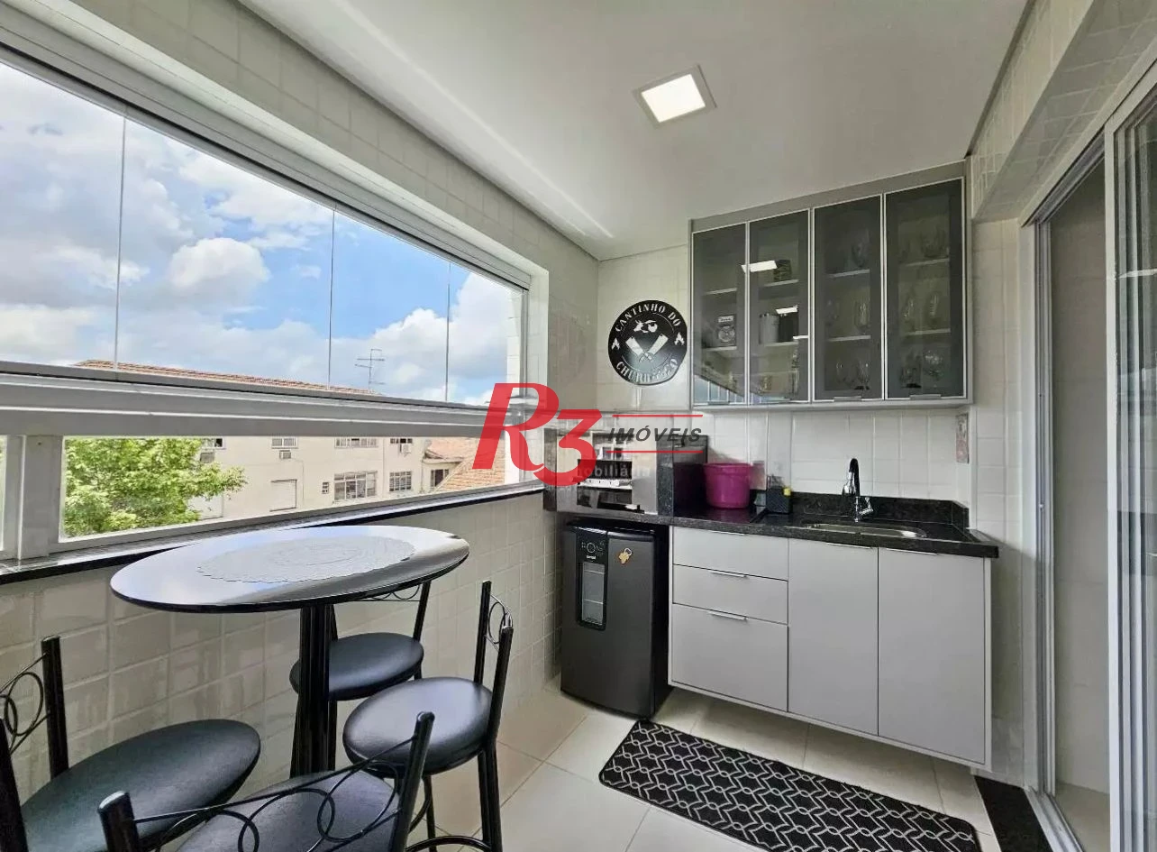 Apartamento com 2 dormitórios à venda, 72 m² por R$ 702.000,00 - Macuco - Santos/SP
